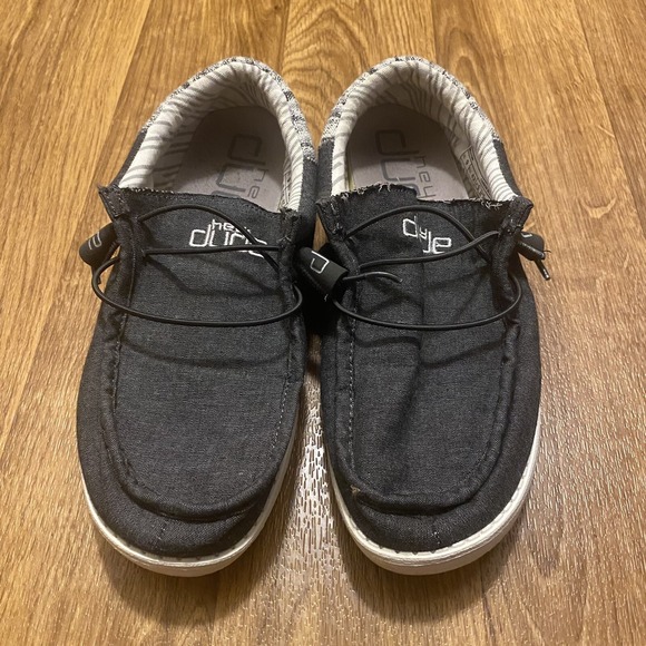 Hey Dude Wally Funk Carbon Shoes Men‎ Size 9 Blue Casual Slightly Used - Picture 4 of 6